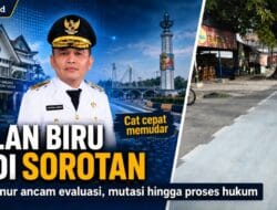 Agustiar Sabran Murka Soal Cat Jalan Biru Pudar
