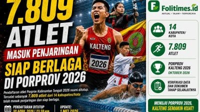 Menuju Porprov 2026, Ribuan Atlet Kalteng Masuk Tahap Penjaringan