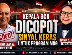Kepala BGN Dicopot Program MBG Disorot
