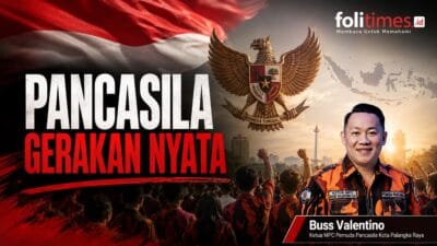 Ketua MPC Pemuda Pancasila Kota Palangka Raya, Buss Valentino, mengajak masyarakat mengamalkan nilai Pancasila dalam tindakan nyata. FotoIlustrasi folitimes.id