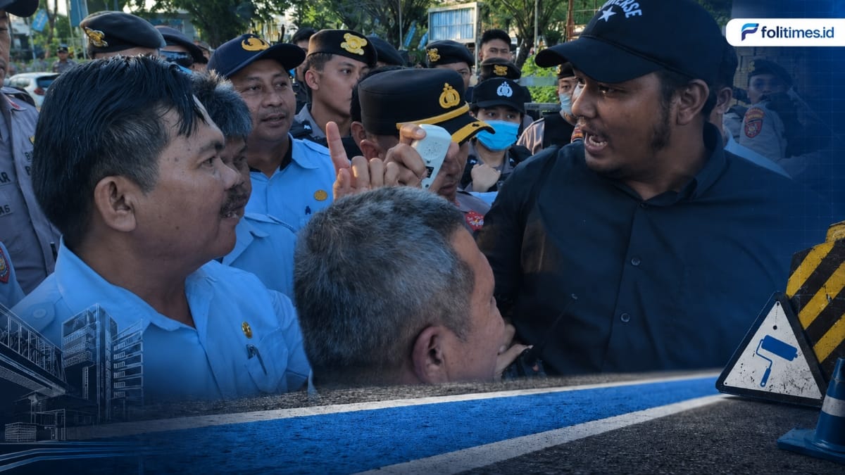 Cat Jalan Biru Disebut Swakelola, Skema Vendor Dipertanyakan