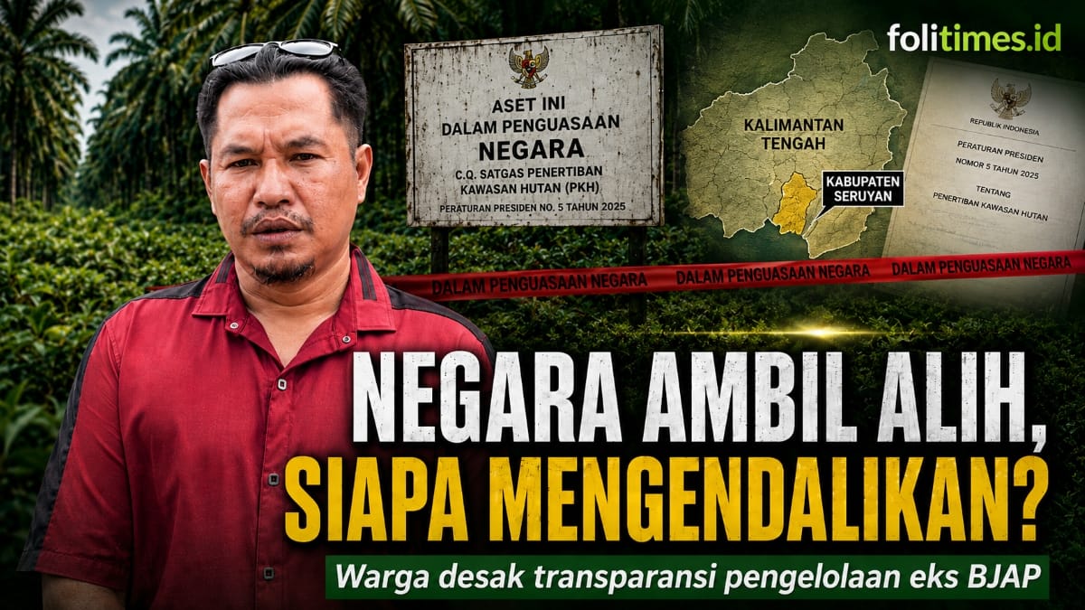 Panji Irawan, warga Desa Rantau Pulut, mempertanyakan transparansi pengelolaan lahan sawit eks PT BJAP setelah masuk penguasaan negara di Seruyan Tengah, Kalimantan Tengah. Foto Istimewa