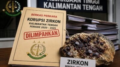 Ilustrasi berkas perkara dugaan korupsi zirkon Kalteng yang dilimpahkan ke Pengadilan Tipikor Palangka Raya.