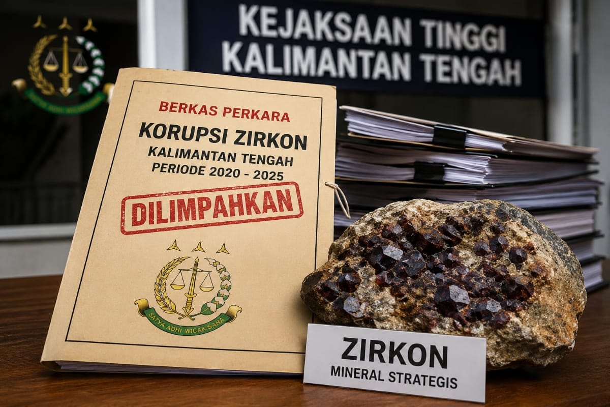 Ilustrasi berkas perkara dugaan korupsi zirkon Kalteng yang dilimpahkan ke Pengadilan Tipikor Palangka Raya.