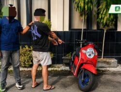 Nekad Curi Motor di Masjid Seorang Pria  Diringkus Polisi