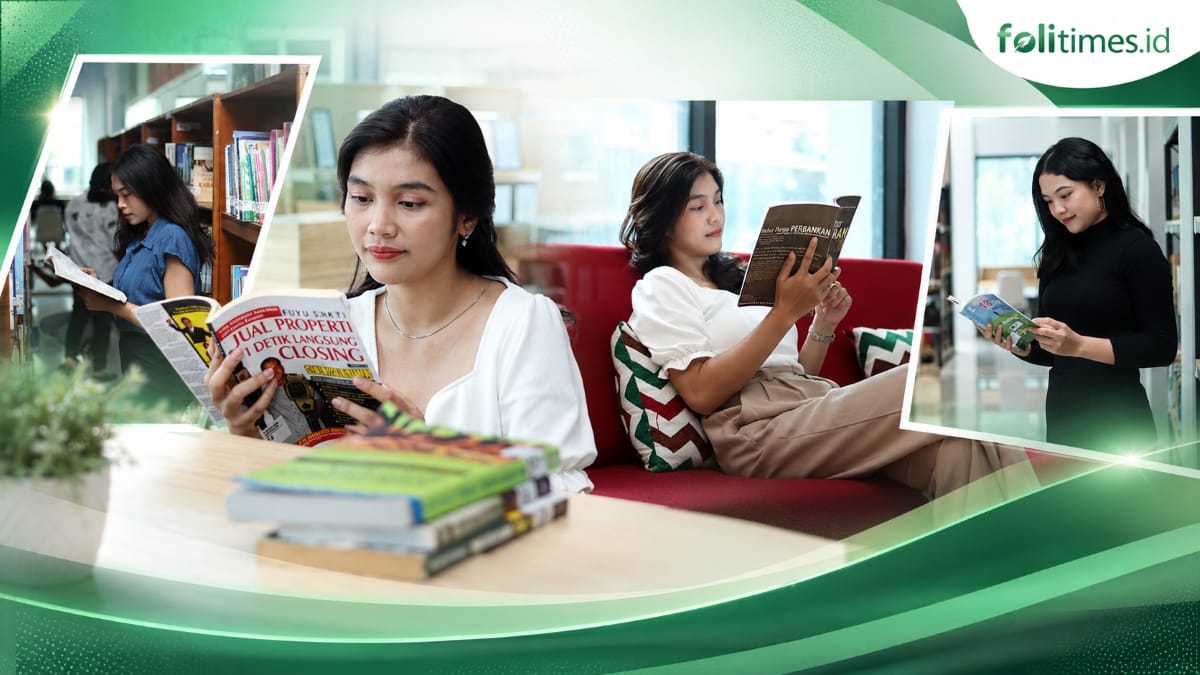 Sejumlah pengunjung memanfaatkan fasilitas Perpustakaan Daerah Provinsi Kalimantan Tengah