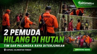 Tim SAR Palangka Raya bersama warga melakukan pencarian dua pemuda hilang di hutan Desa Bagugus Kapuas