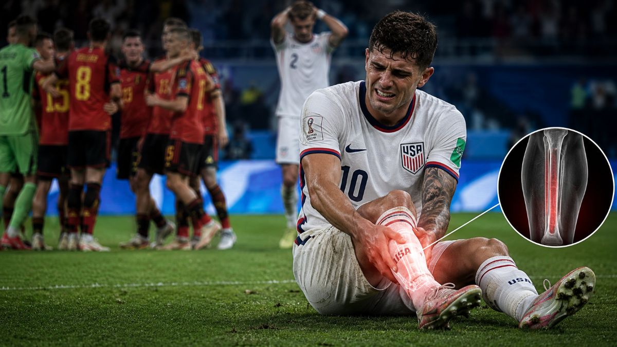 Christian Pulisic mengalami cedera saat menghadapi Belgia yang memperpanjang krisis Amerika Serikat di Piala Dunia 2026.