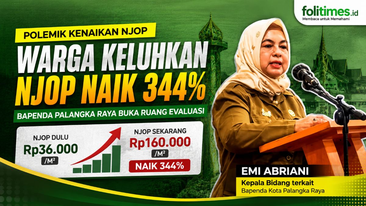 Emi Abriani, Kepala Bidang terkait di Bapenda Kota Palangka Raya, menjelaskan dasar penetapan NJOP serta mekanisme evaluasi keberatan wajib pajak