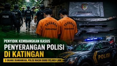 Penyerangan Polisi di Katingan, Lima Orang Diamankan dan Pelaku Lain Diburu