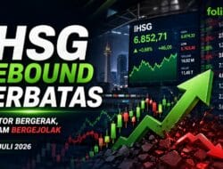 IHSG Rebound Terbatas, Saham Big Caps Menahan Pasar