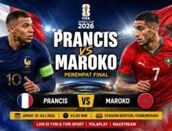 Link Nonton Pertandingan Piala Dunia Perancis Vs Maroko