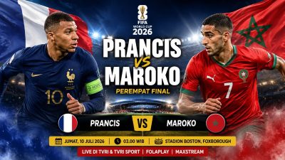 Link Nonton Pertandingan Piala Dunia Perancis Vs Maroko