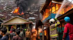 Kebakaran Pahandut Hanguskan Puluhan Rumah Warga Palangka Raya