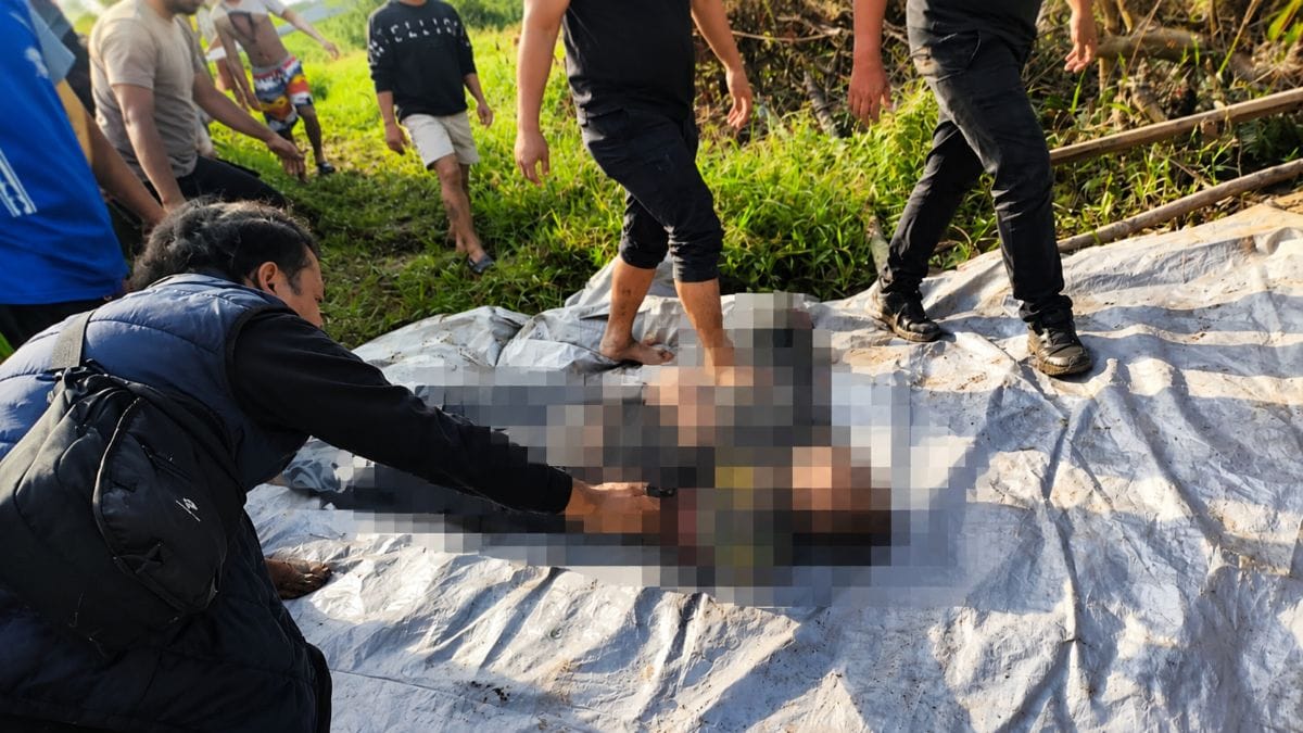 Kondisi di lokasi kejadian setelah operasi penggerebekan kasus sabu di Desa Tumbang Kalemei, Kecamatan Katingan Tengah, Kabupaten Katingan. Foto Istimewa.