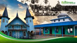Gereja dan Masjid Pertama di Kalimantan Tengah Bertemu di Mandomai
