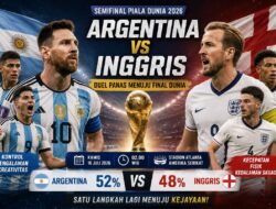 Prediksi Argentina Hadapi Inggris, Duel Panas Menuju Final Dunia