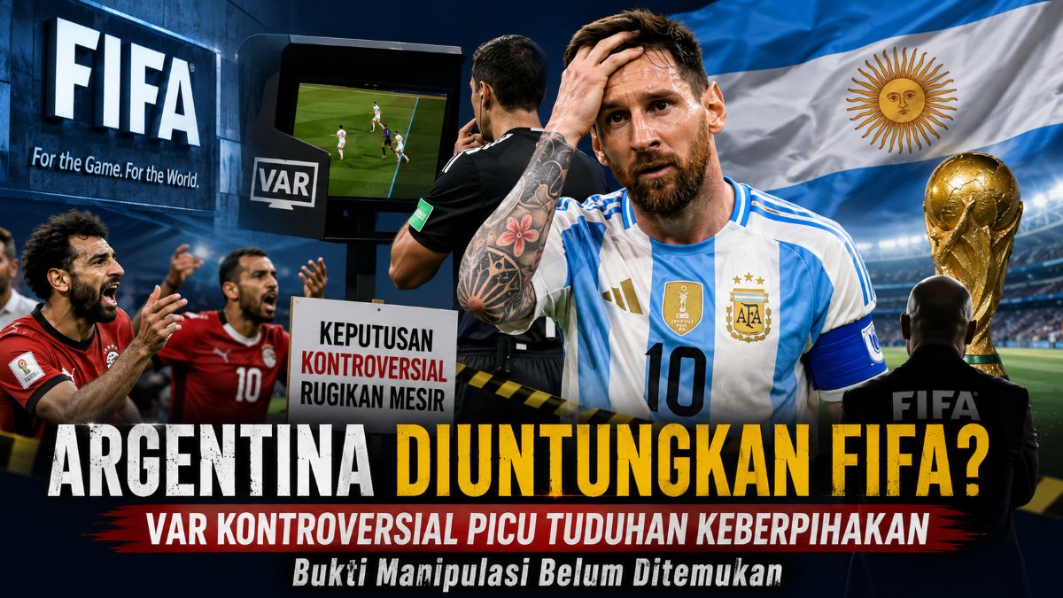 Sorotan terhadap keputusan VAR dalam laga Argentina memicu perdebatan publik, sementara FIFA membantah adanya keberpihakan pada Piala Dunia 2026.