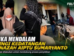 Duka Mendalam Iringi Kedatangan Jenazah Aiptu Sumaryanto di RS Bhayangkara