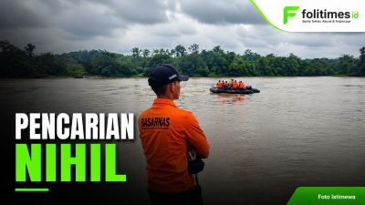 Tim SAR gabungan menyisir aliran Sungai Katingan dalam pencarian dua anggota Polres Katingan yang dilaporkan hilang dan diduga tenggelam. Foto: Istimewa