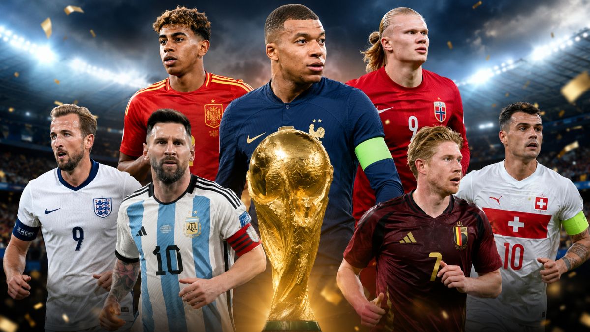 persaingan tujuh negara menuju gelar Piala Dunia 2026, dengan Prancis memimpin peluang juara berdasarkan performa terkini.